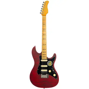 Sire Larry Carlton S7 Flamed Maple New Gen See Through Red guitare éle...Vendu parbax-music