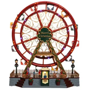 Lumineo Grande roue avec mouvement et LED 37x21x45cm pas cher