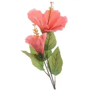 OEM Branche d'Hibiscus Artificiel 25X71Cm Rose Décoration Intérieure E... pas cher