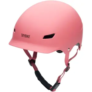 Trybike - Casque de vélo Rose 3/7 ans pas cher