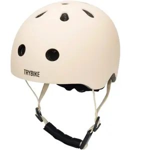 Trybike - Casque de vélo Crème 1/2 ans pas cher