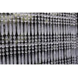 Casa - Rideau de porte en perles transparentes Frejus 100 x 230 cm pas cher