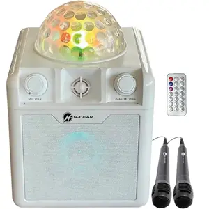 N-Gear Disco Block 410 White enceinte disco/karaoké portable pas cher