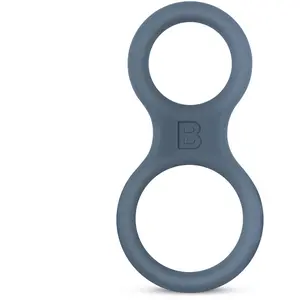 Boners Anneau pénien et séparateur de testicules en silicone - GrisVendu paradam-et-eve