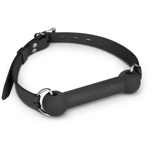 EasyToys - Bâillon avec mors en silicone - NoirVendu paradam-et-eve
