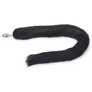 Comparateur de prix : Plug avec queue Fourrure 8.4 x 4 cm Noir 