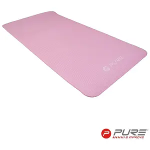 Comparateur de prix : Pure2improve tapis de yoga 120x60x1 cm caoutchouc rose