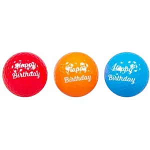 Comparateur de prix : Lot de 3 balles de golf fantaisie imprimé happy birthday Legend