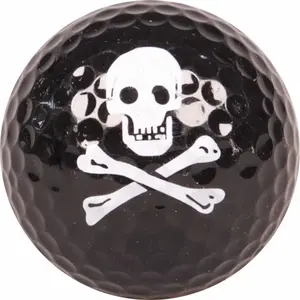 Lot de 3 balles de golf fantaisie imprimé black skull LegendVendu parespace-golf