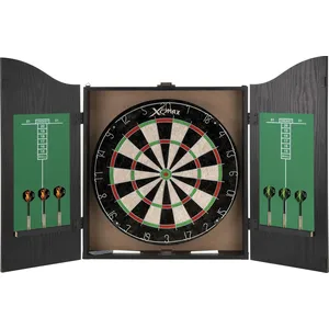 XQ Max Home Centre de fléchettes avec Cible, 2 Jeux de fléchettes NoirVendu paramazon