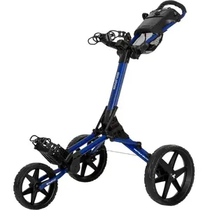 Fastfold Unisex's Square 3 Wheel Push Golf Cart Trolley, Navy/Black pas cher