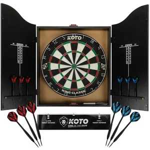 Comparateur de prix : Armoire à fléchettes KOTO avec cible et 6 fléchettes en acier, KOTO Th...