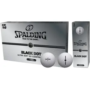 Comparateur de prix : Balles de golf Spalding Black Dot (x15) Noir TU SP5030590