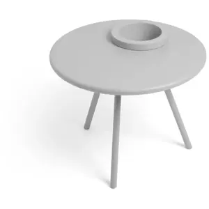 Table d'appoint pot de fleur intégré gris clair Bakkes - Fatboy pas cher