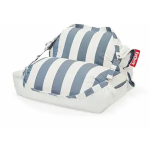 Pouf poire Floatzac Original Pool  - Stripe Ocean Blue Fatboy