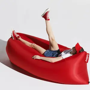 Pouf gonflable - FATBOY - Lamzac 3.0 - Rouge - 200 x 90 x 50 cm - Déperlant pas cher
