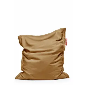 Pouf en tissu beige Slim Teddy Original - FatboyVendu parmade-in-design