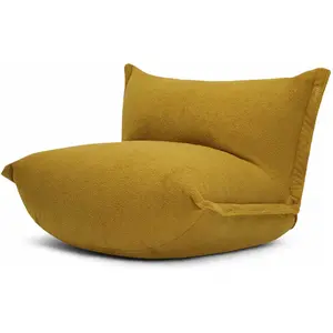 Fauteuil en Sherpa ocre BonBaron - Fatboy pas cher