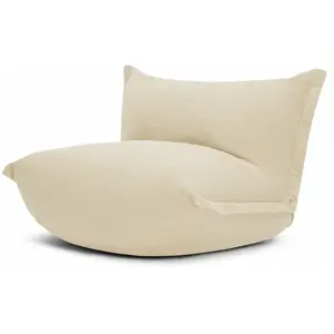 Fauteuil en Sherpa écru BonBaron - Fatboy pas cher