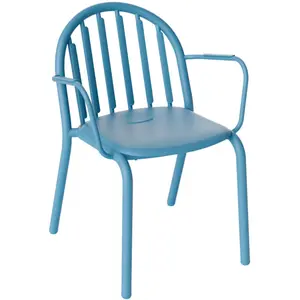 Fatboy - Fauteuil de repas Fred's - Bleu - Aluminium pas cher