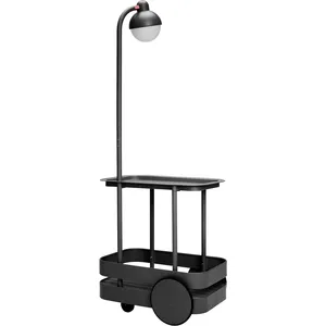 Fatboy Desserte avec lampadaire en aluminium anthracite 78x55 cm Jolly Trolle... pas cher