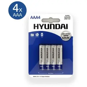 Panasonic - Hyundai piles AAA alcalines - 4 pcs pas cher