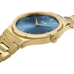 Montre Femme CLUSE VIGOUREUX en Acier Jaune pas cher