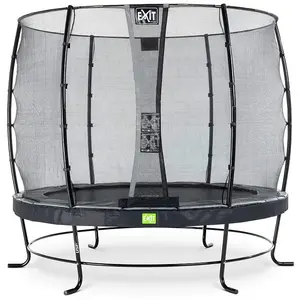 Comparateur de prix : Trampoline exit Elegant Premium ø305cm avec filet de sécurité Deluxe - noir