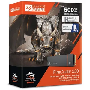 Disque dur SSD interne Seagate FireCuda 530 Heatsink 500 Go Noir pas cher