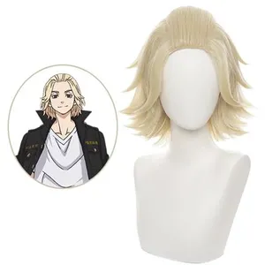 Perruques Tokyo Revengers Mikey Cosplay Jaune