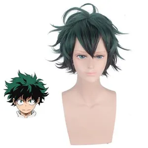 Perruques My Hero Academia Deku Cosplay Vert