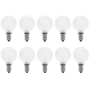 Plieger 10x Ampoule à Incandescence Sphérique | E14 | 15W DépolieVendu parampoulepascher