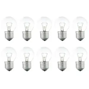 10x Ampoule à Incandescence Sphérique | E27 | 40W Clair pas cher