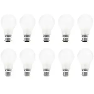 Plieger 10x Ampoule à Incandescence | Bayonet B22d | 60W Dépolie pas cher