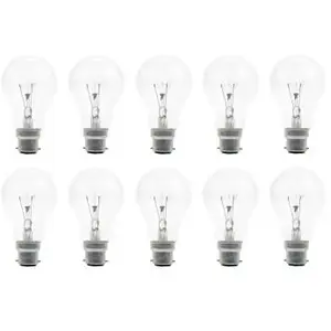 Plieger 10x Ampoule à Incandescence | Bayonet B22d | 25W ClairVendu parampoulepascher