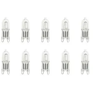 Ampoule halogène à broche x10 | G9 | Claire | 14 mm | 42W pas cher