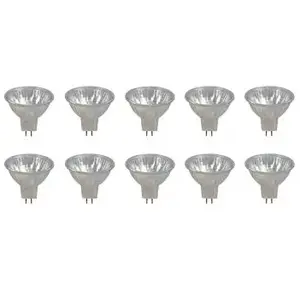 Plieger 10x Réflecteur halogène 12V 20W GU5,3 50mmVendu parampoulepascher