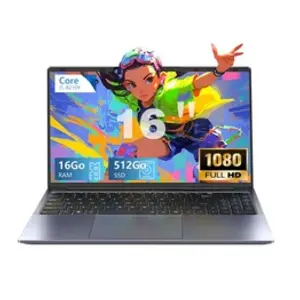 Comparateur de prix : PC portable 16-Intel Core i5-8210Y(Jusqu'à 3,6 GHz)-16Go RAM 512Go SSD...