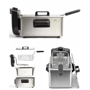 Comparateur de prix : LIVOO Friteuse électrique 3L EN INOX 2000W pour des plats frits et cro...