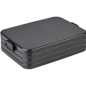 Comparateur de prix : Mepal - Panier-Repas Take a Break Large - Boîte à Déjeuner en Déplacement - Pour 4 Sandwiches ou 8 Tranches de Pain - Lavable au Lave-Vaisselle - 1500 ml - Nordic Black,