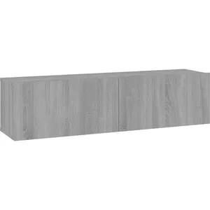 vidaXL Armoire murale TV Sonoma gris 120x30x30 cm Bois d'ingénierie pas cher