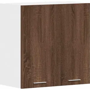 vidaXL Armoire suspendue Chêne marron 60x31x60 cm Bois d'ingénierie pas cher