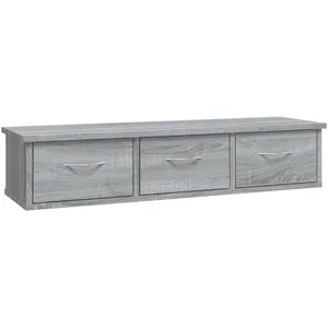 vidaXL Armoire murale Sonoma gris 88x26x18,5 cm Bois d'ingénierie