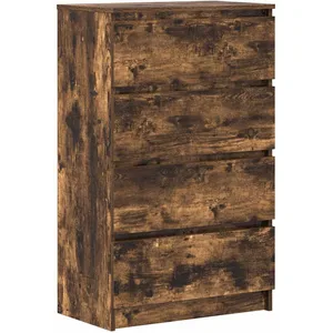 vidaXL Buffet Chêne fumé 60x35x98,5 cm Bois d'ingénierie pas cher