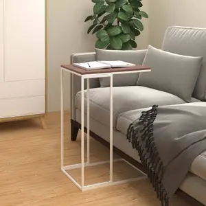 Comparateur de prix : vidaXL Table d'appoint Blanc 40x30x59 cm Bois d'ingénierie