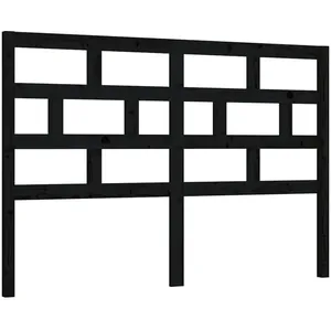 Comparateur de prix : vidaXL Tête de lit Noir 166x4x100 cm Bois massif de pin