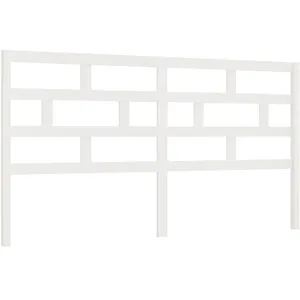 vidaXL Tête de lit Blanc 186x4x100 cm Bois massif de pin pas cher
