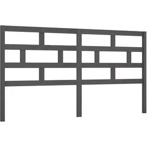 vidaXL Tête de lit Gris 186x4x100 cm Bois massif de pin