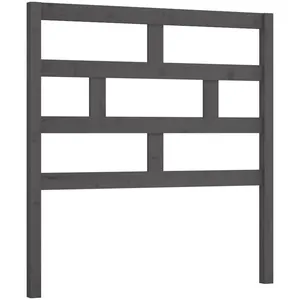 Comparateur de prix : vidaXL Tête de lit Gris 81x4x100 cm Bois massif de pin