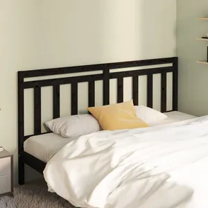 Comparateur de prix : vidaXL Tête de lit Noir 206x4x100 cm Bois massif de pin